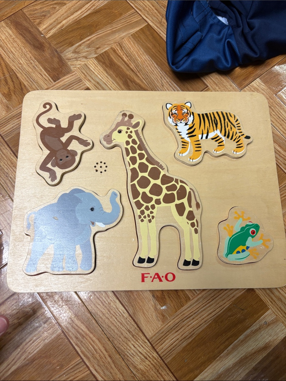 FAO SCWARTZ vintage animal sound puzzle